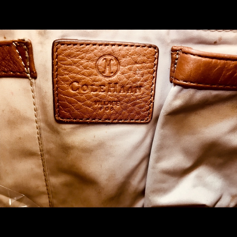 COLE HAAN BROWN LEATHER BAG - Picture 3 of 4